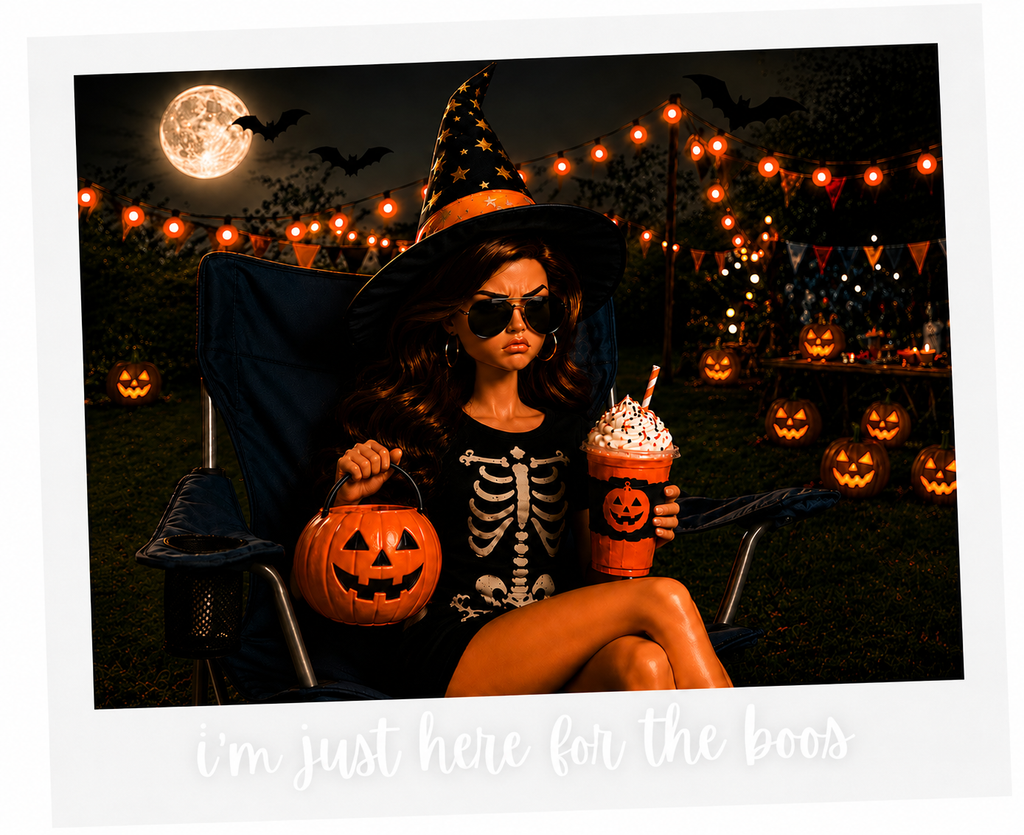 I'm Just Here for the Boos Halloween Graphic Tee