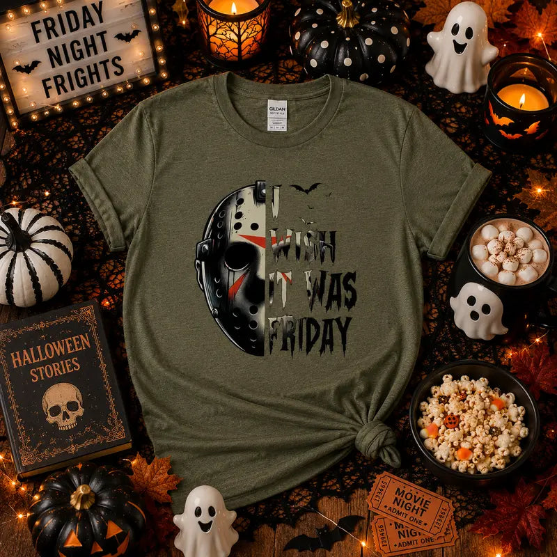 I Wish It Was Friday Halloween Graphic Tee