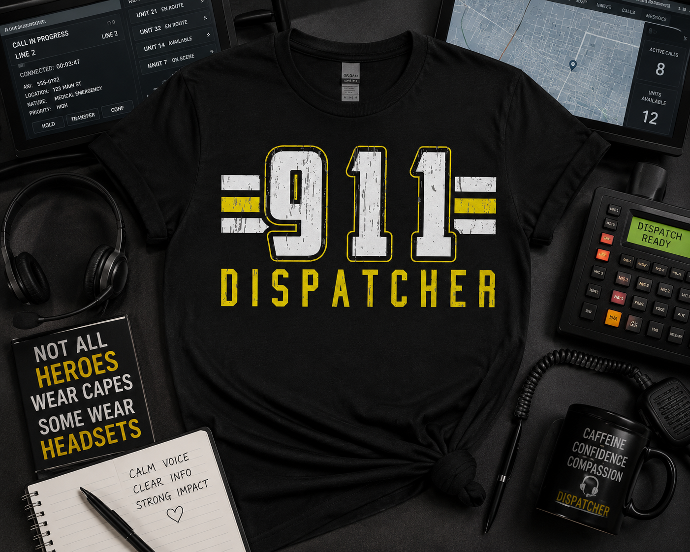 911 Dispatcher Graphic Tee