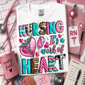 Nursing: It's a Work of Heart Graphic Tee