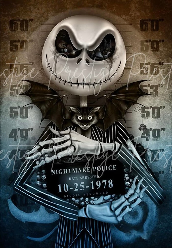 Nightmare Police Halloween Graphic Tee