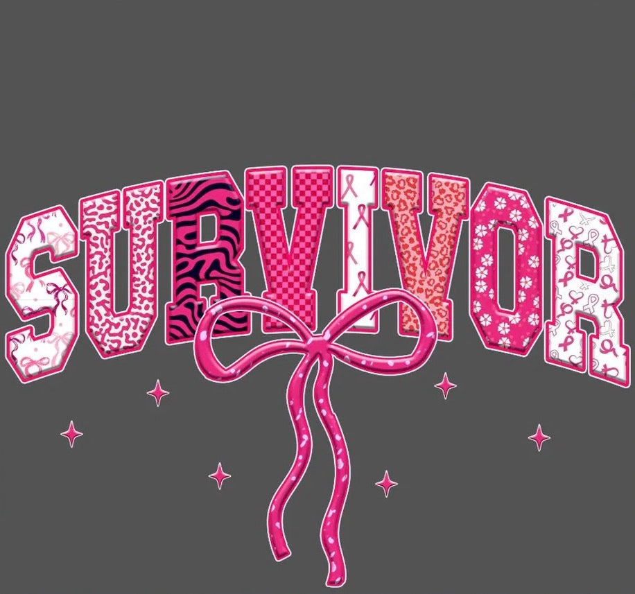 Survivor Breast Cancer Awareness Graphic Tee