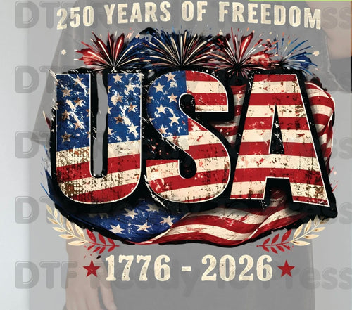 250 Years of Freedom USA Graphic Tee