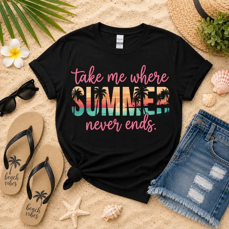 Take Me Where Summer Never Ends Graphic Tee