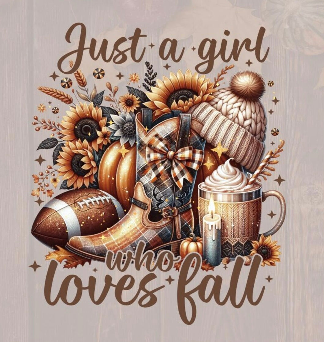 Just a Girl Who Loves Fall Graphic Tee