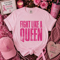 Fight Like a Queen Breast Cancer Awareness Graphic Tee