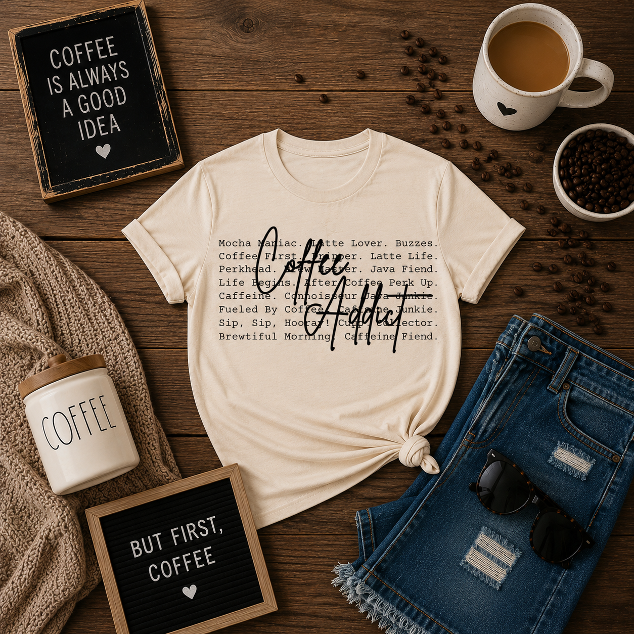 Coffee Addict Graphic Tee