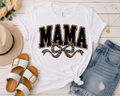 🖤 Mama Leopard Bow Graphic Tee