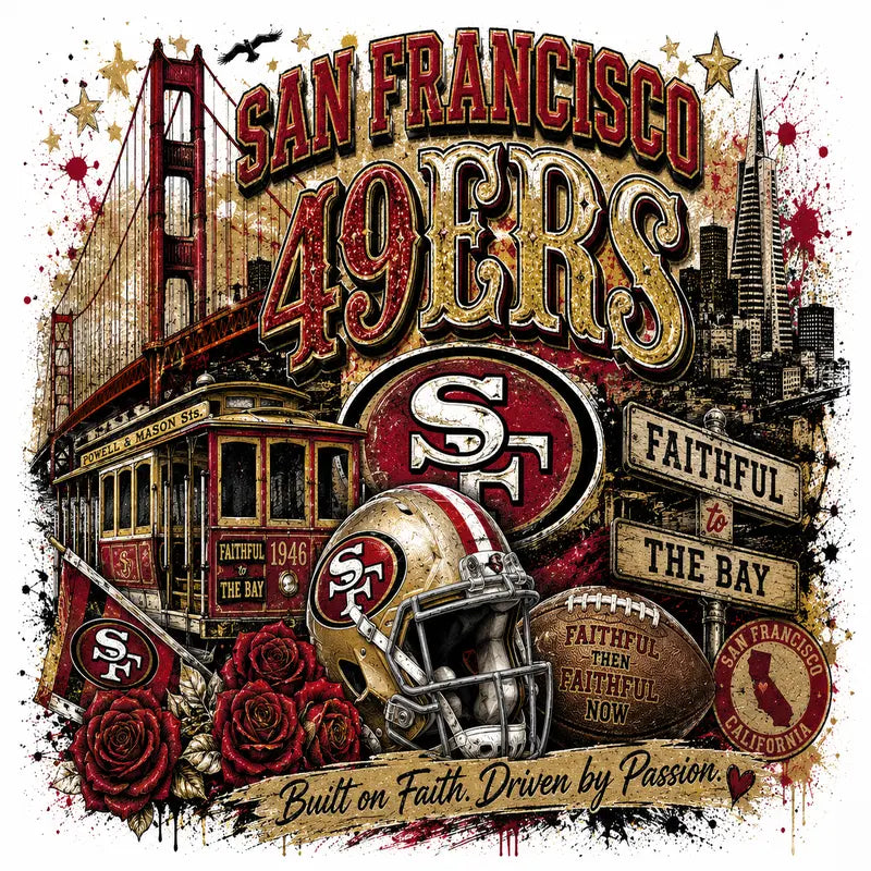 San Francisco 49ers Faithful to the Bay Graphic Tee