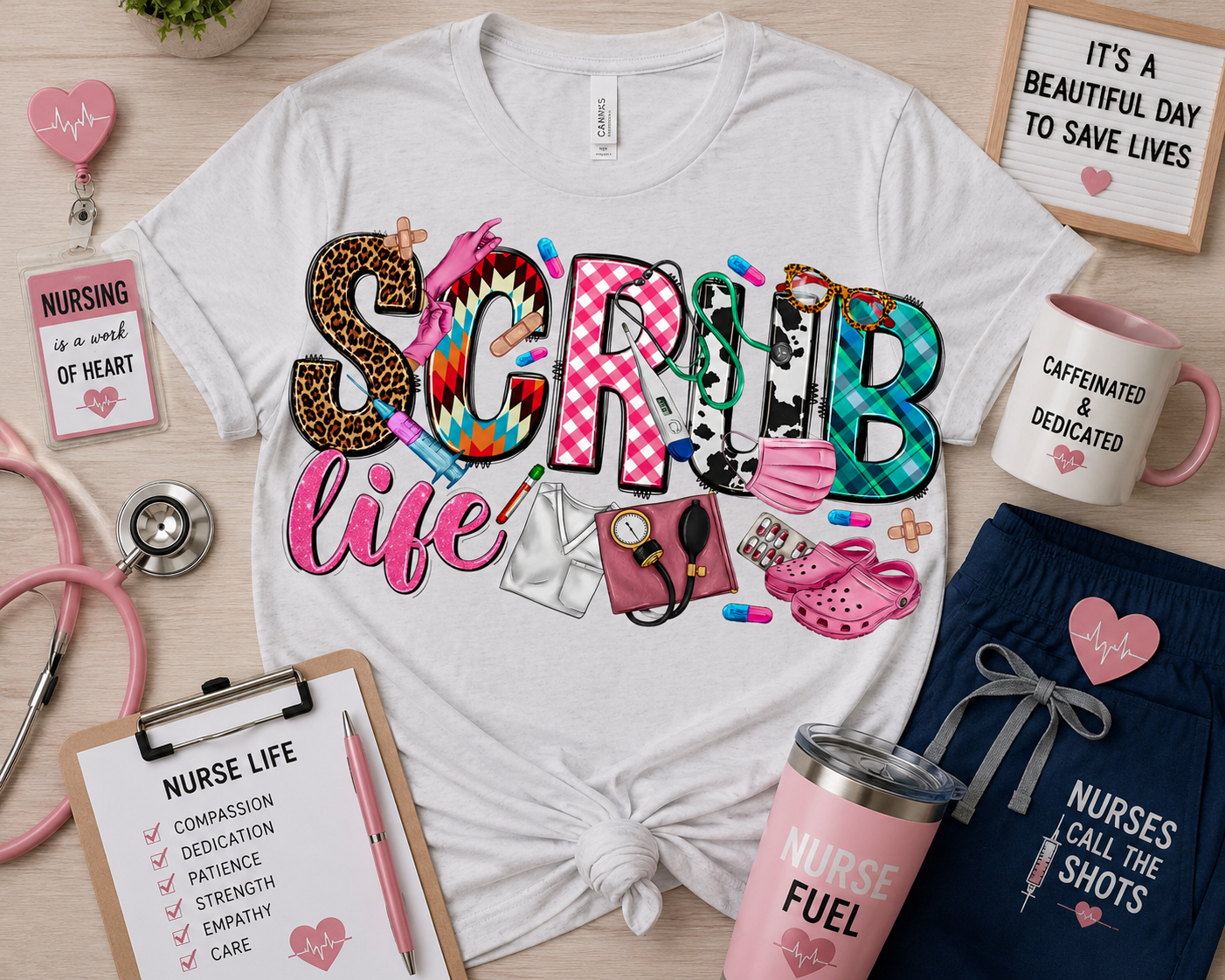 Scrub Life Graphic Tee