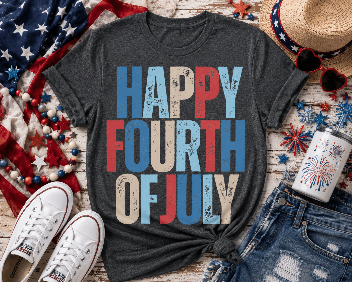 Happy Fourth of July Graphic Tee