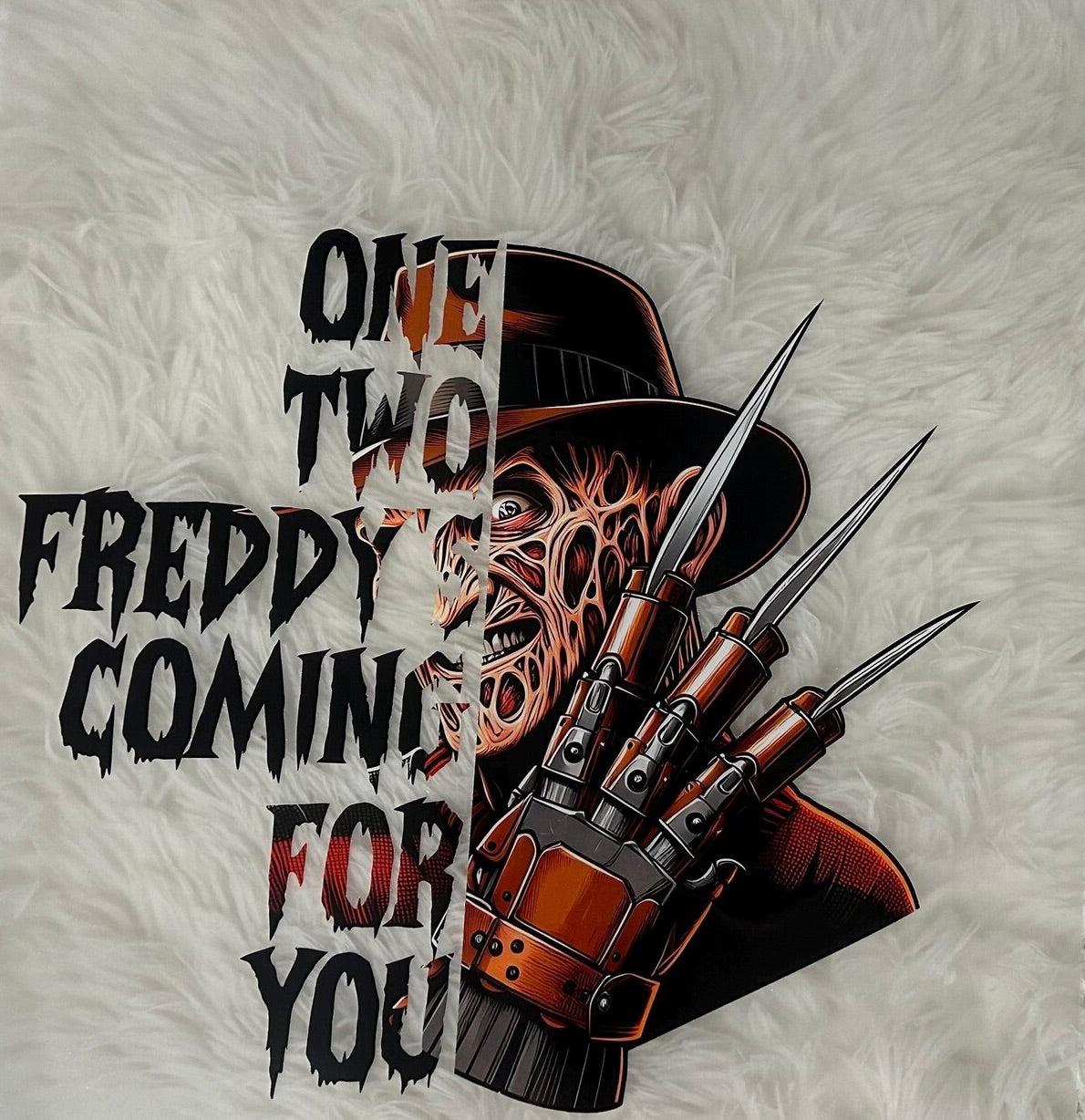 One Two Freddy's Coming for You Halloween Graphic Tee