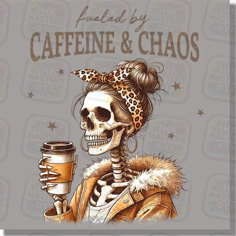 Fueled By Caffeine & Chaos Graphic Tee