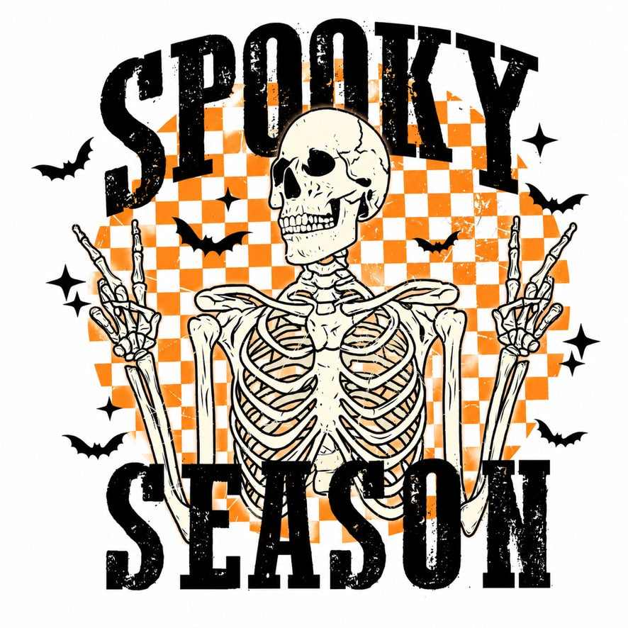 Spooky Season Skeleton Halloween Graphic Tee