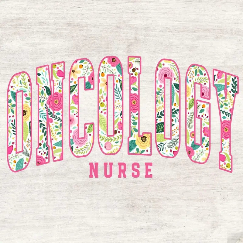 Oncology Nurse Floral Graphic Tee
