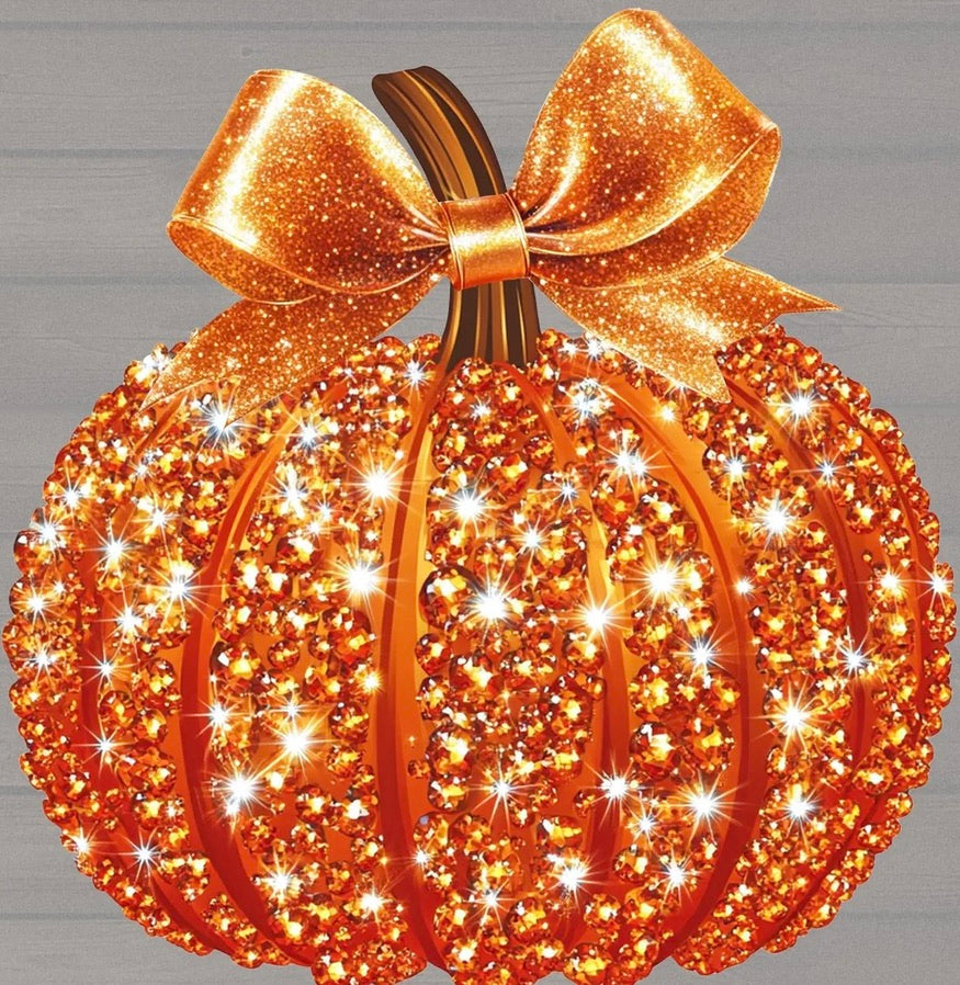 Sparkling Glam Pumpkin Graphic Tee