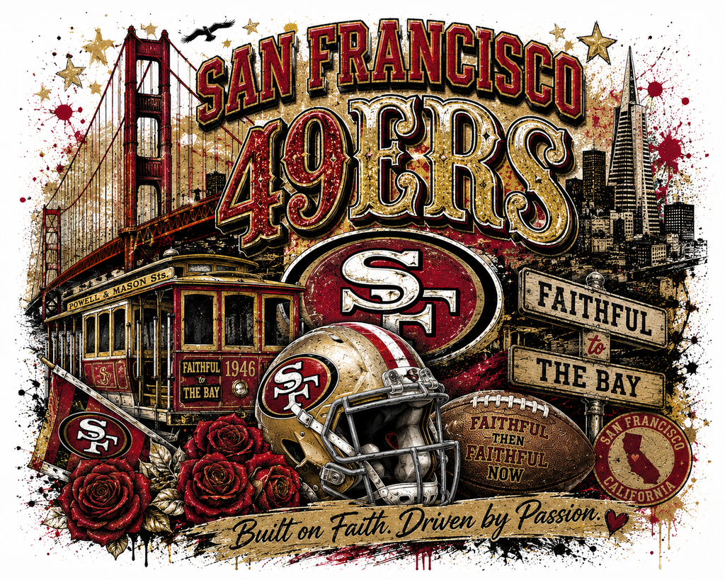 San Francisco 49ers Faithful to the Bay Graphic Tee