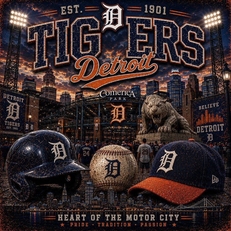 Detroit Tigers Comerica Park Graphic Tee