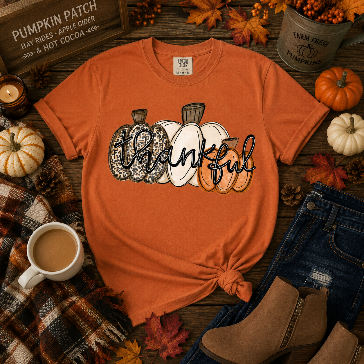 Thankful Pumpkin Graphic Tee