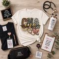 CNA Leopard & Glitter Graphic Tee