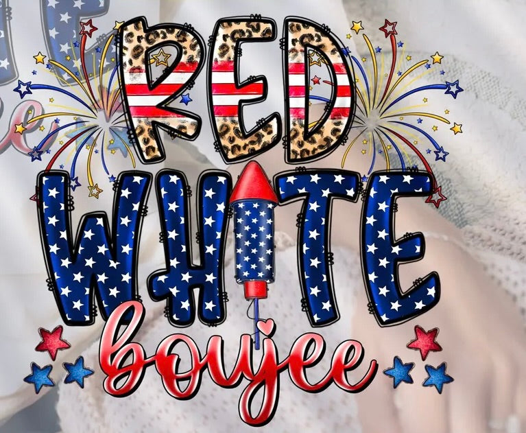 Red, White & Boujee Graphic Tee