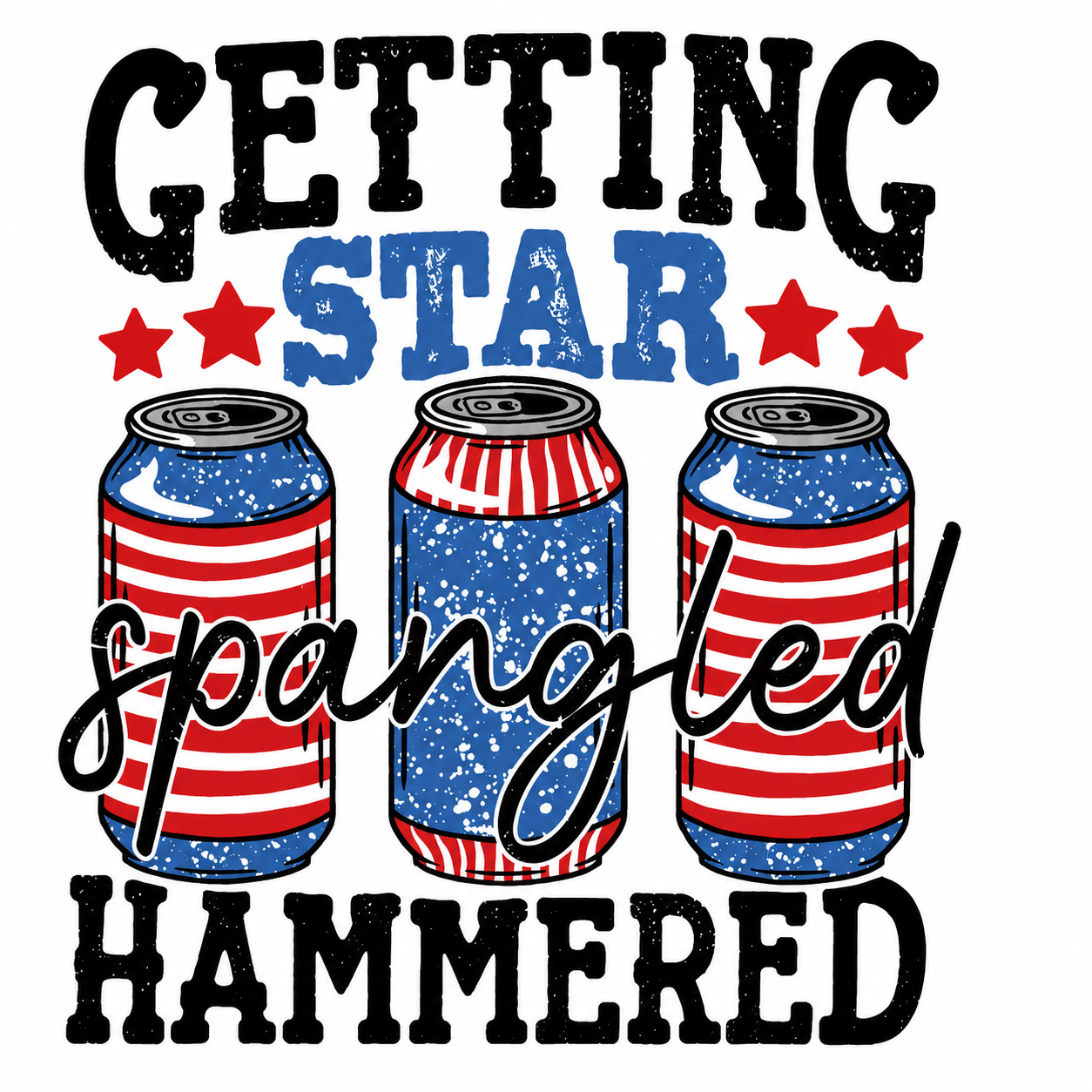 Getting Star Spangled Hammered Graphic Tee