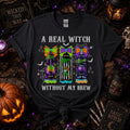A Real Witch Without My Brew Energy Drink Graphic Tee
