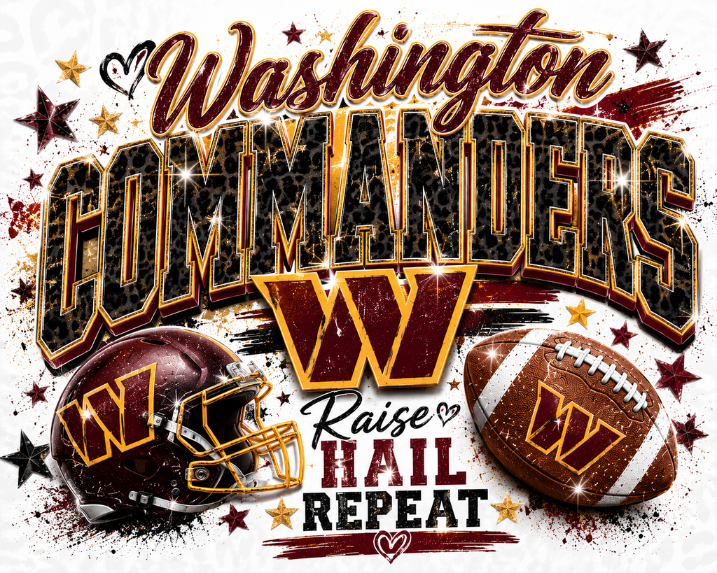 Washington Commanders Raise Hail Repeat Graphic Tee