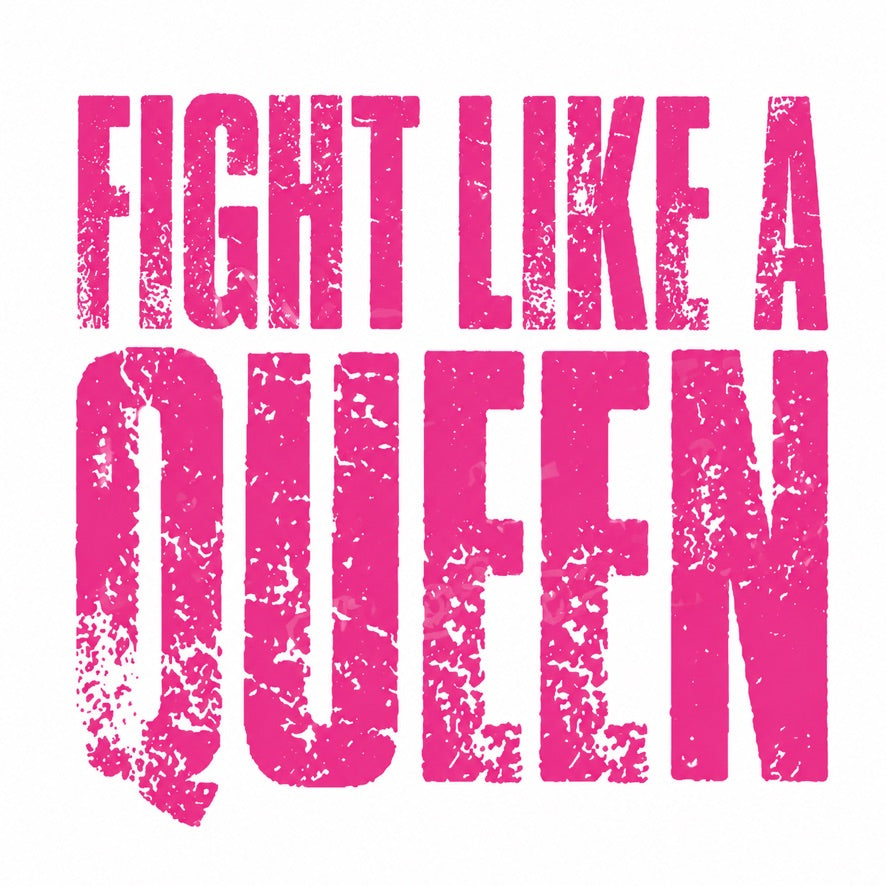 Fight Like a Queen Breast Cancer Awareness Graphic Tee