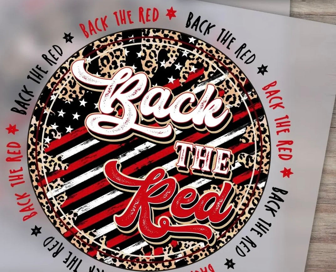Back the Red Firefighter Graphic Tee