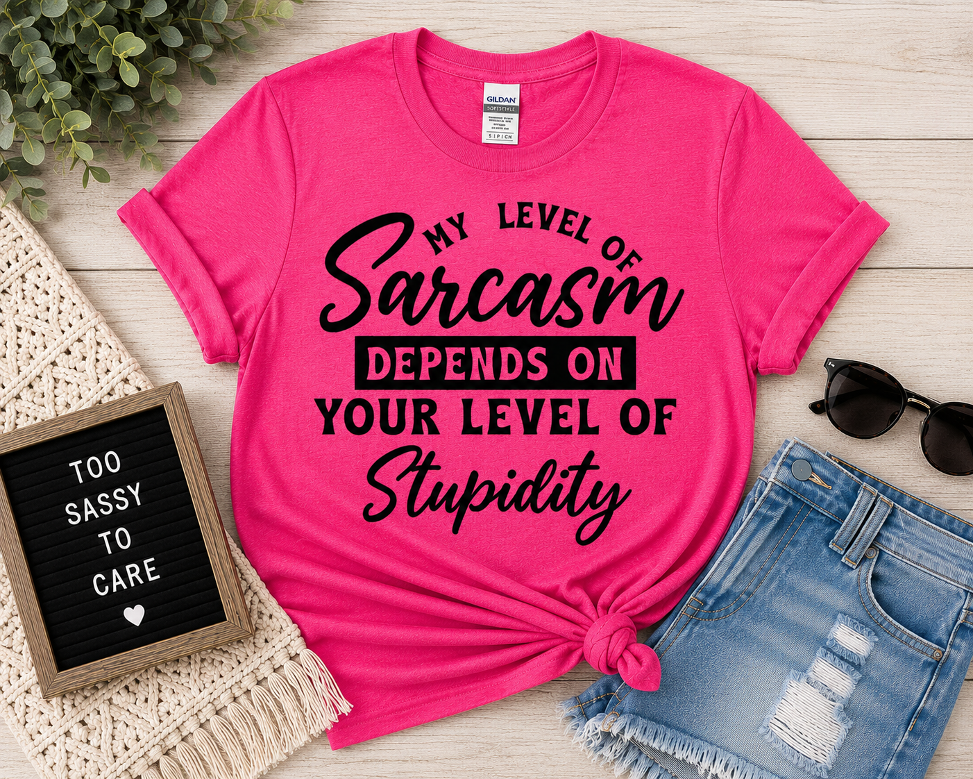 My Level of Sarcasm Graphic Tee