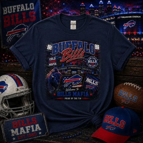 Buffalo Bills Bills Mafia Graphic Tee | Highmark Stadium | NFL Fan Shirt | Buffalo Football | Gameday Shirt