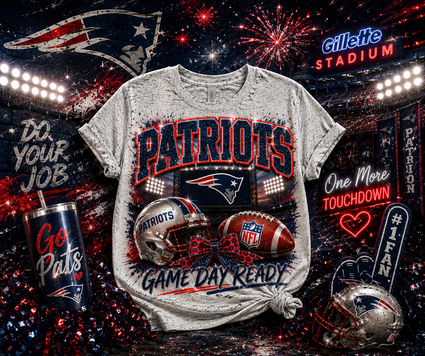 Patriots Game Day Ready Graphic Tee