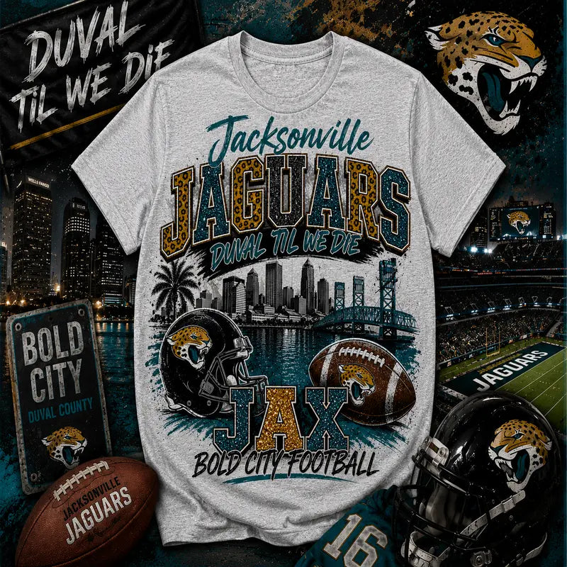 Jacksonville Jaguars Duval Til We Die Graphic Tee