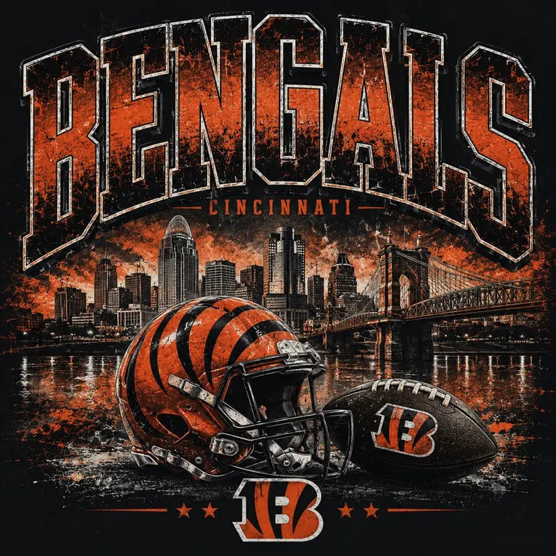 Cincinnati Bengals Skyline Graphic Tee