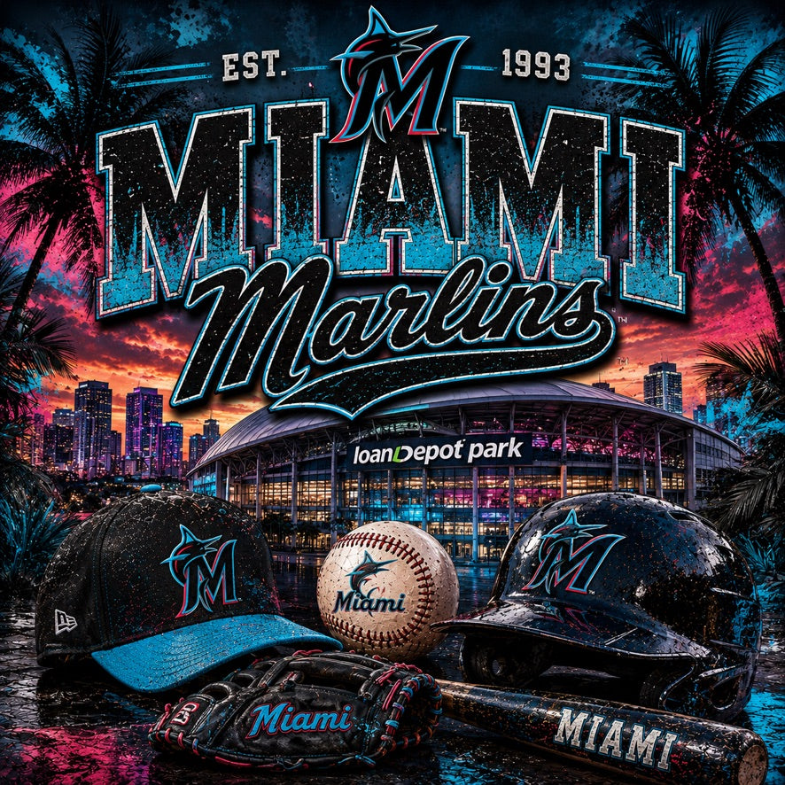 Miami Marlins loanDepot park Graphic Tee