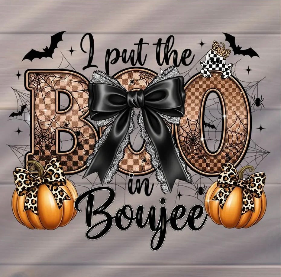 I Put the Boo in Boujee Halloween Graphic Tee