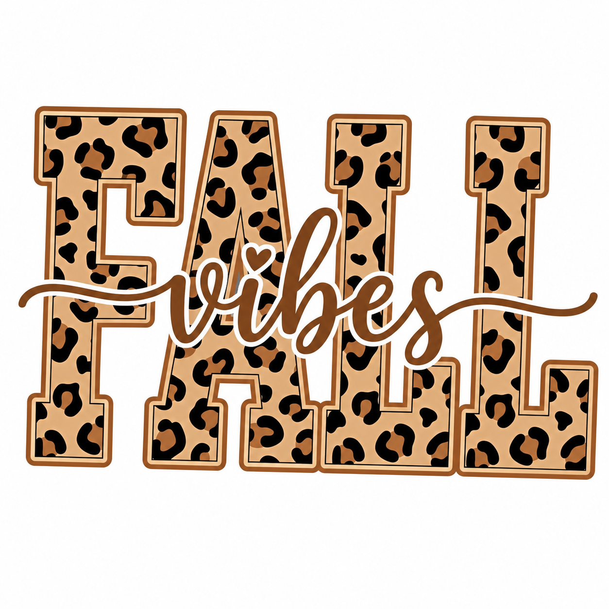 Fall Vibes Leopard Graphic Tee