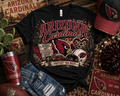 Arizona Cardinals Desert Grit Game Day Leopard Graphic Tee