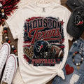 Houston Texans Glitter Heart Football Tee