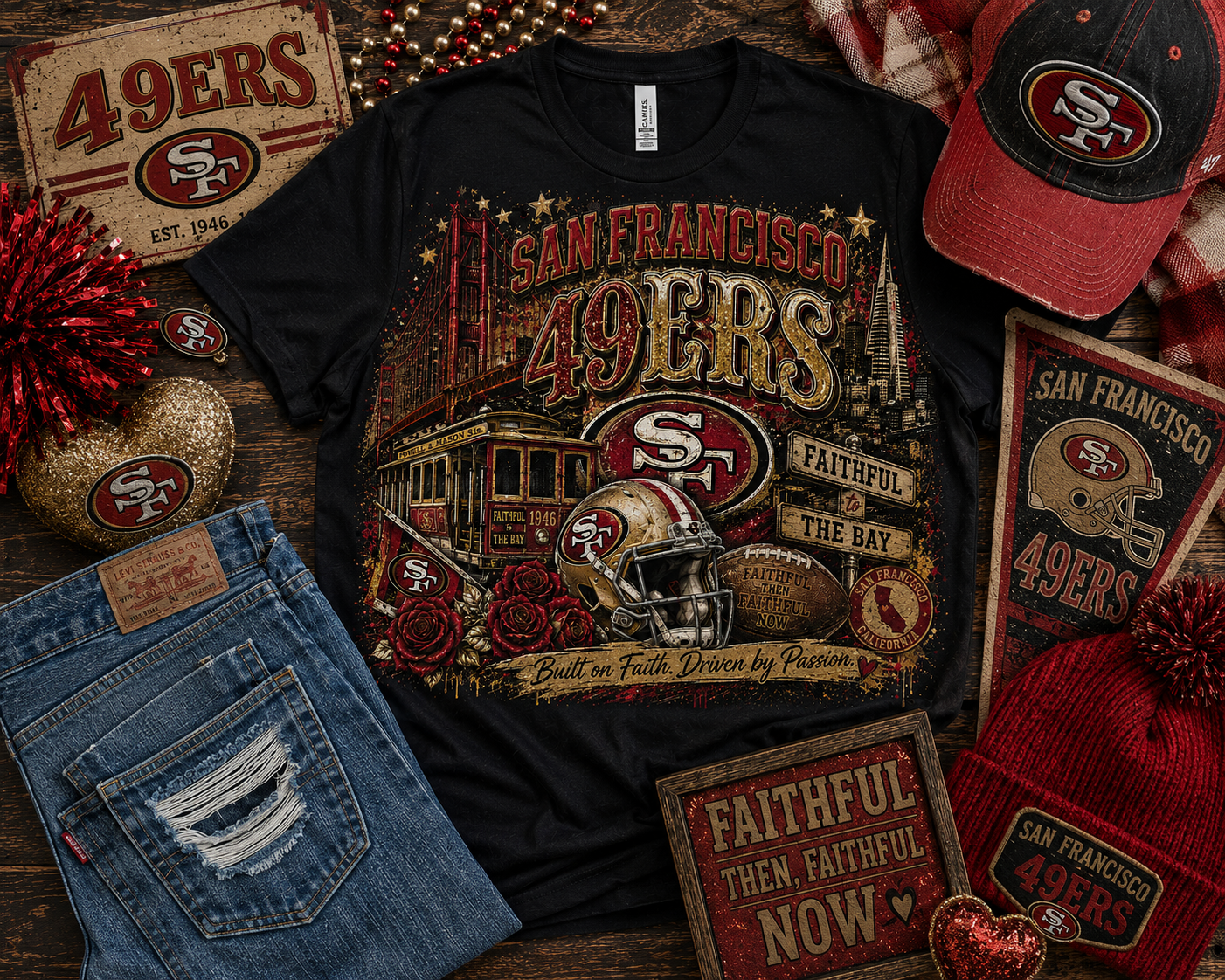 San Francisco 49ers Faithful to the Bay Graphic Tee