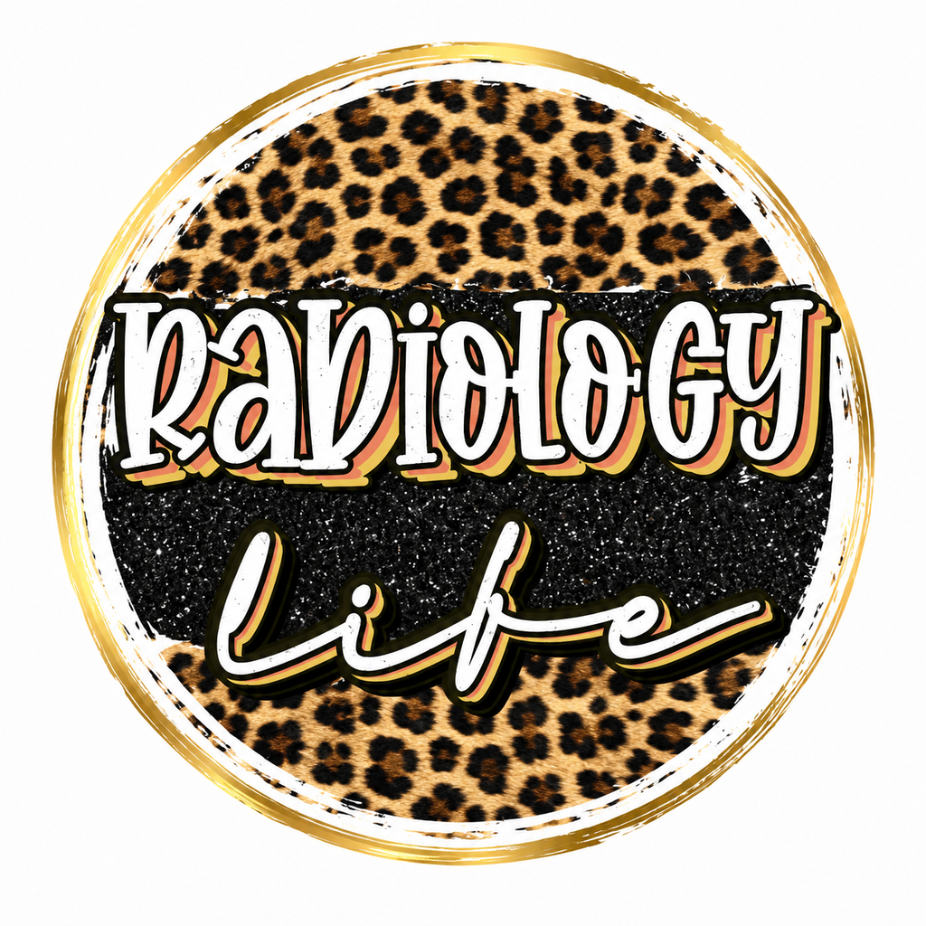 Radiology Life Leopard Print Graphic Tee