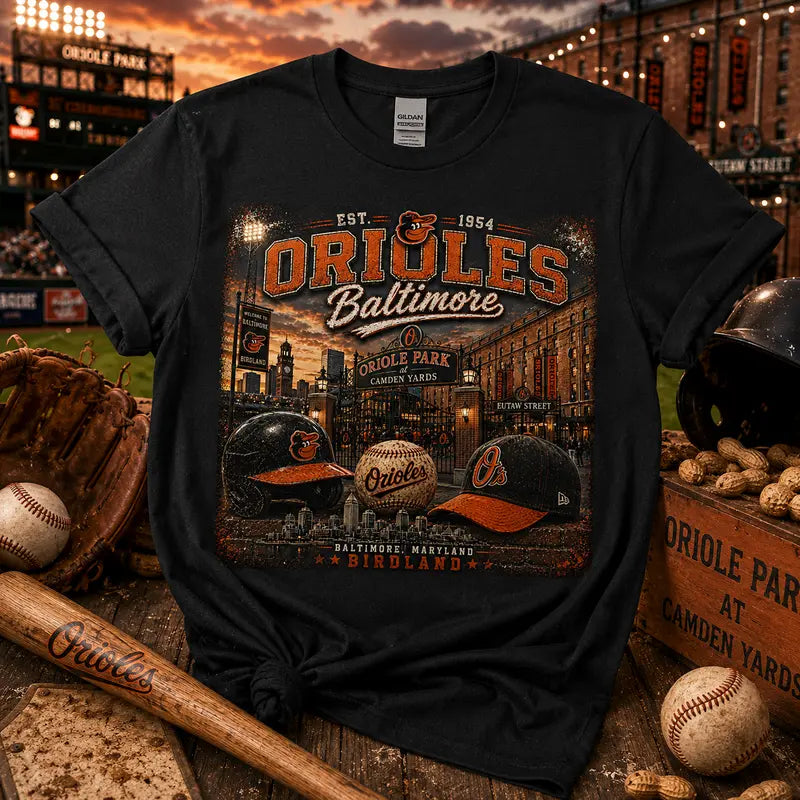 Baltimore Orioles Birdland Graphic Tee | Camden Yards Shirt