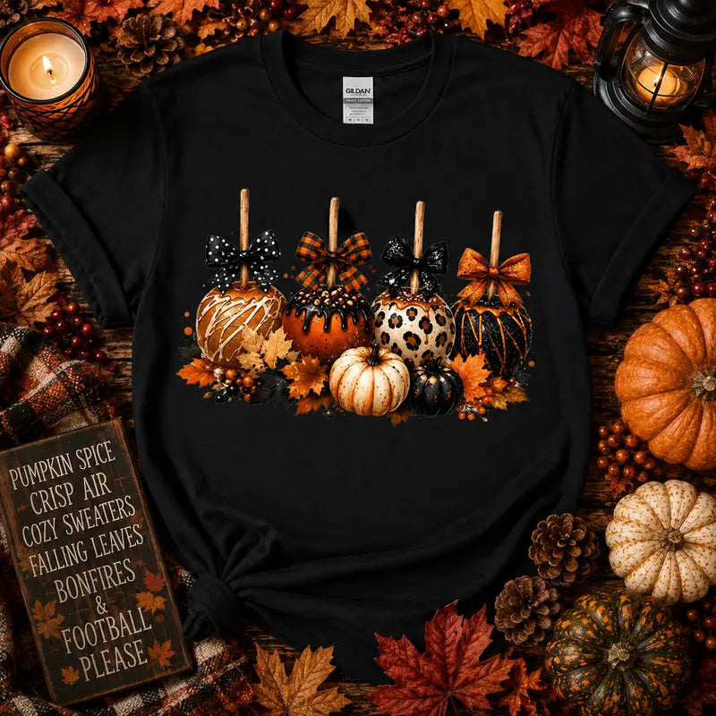 Fall Caramel Apples Graphic Tee
