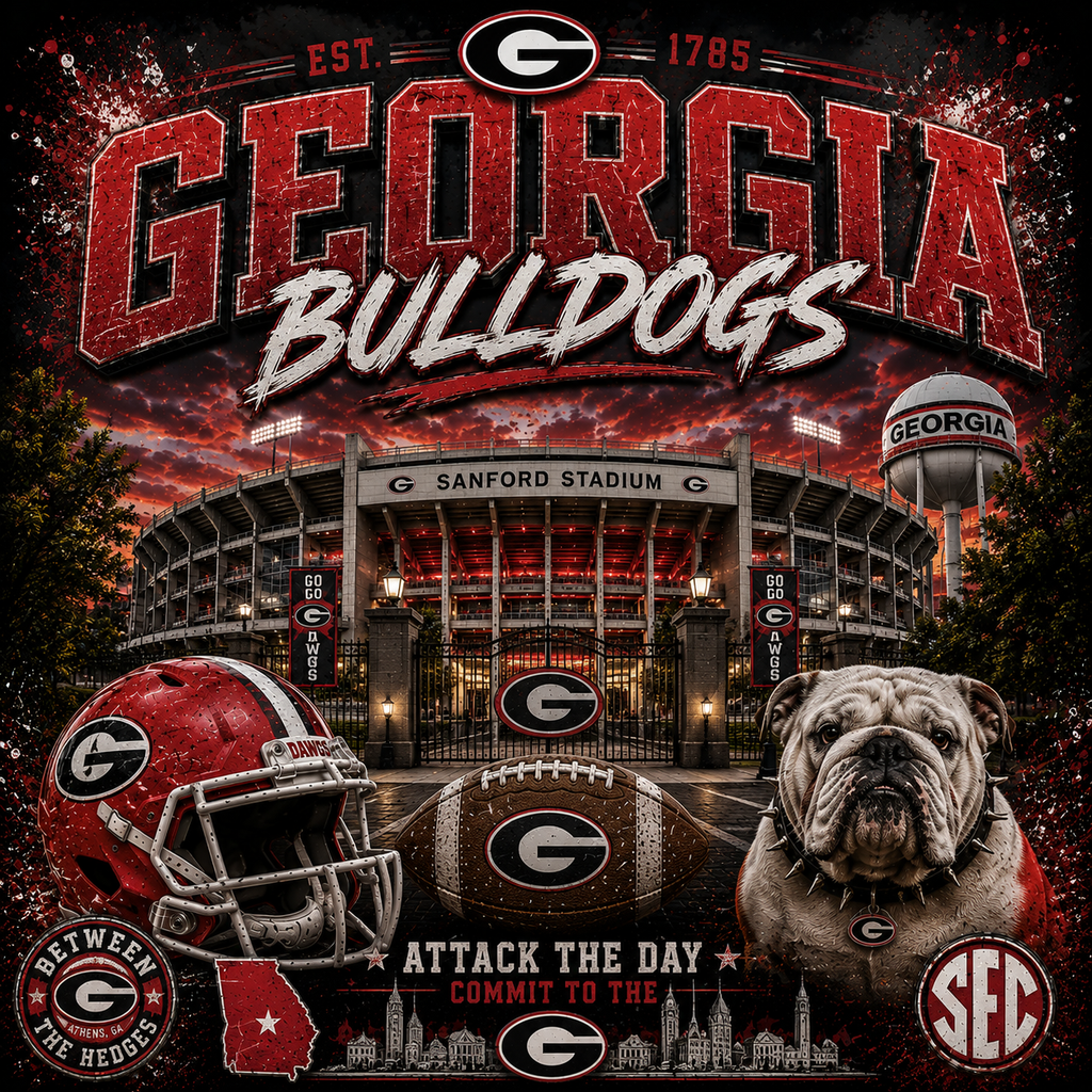 Georgia Bulldogs | Sanford Stadium Graphic Tee
