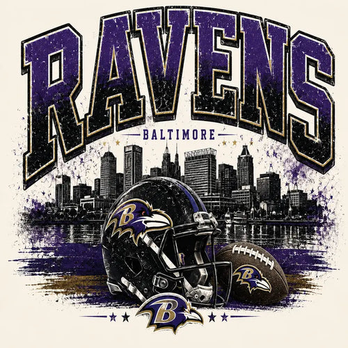 Baltimore Ravens Skyline Graphic Tee
