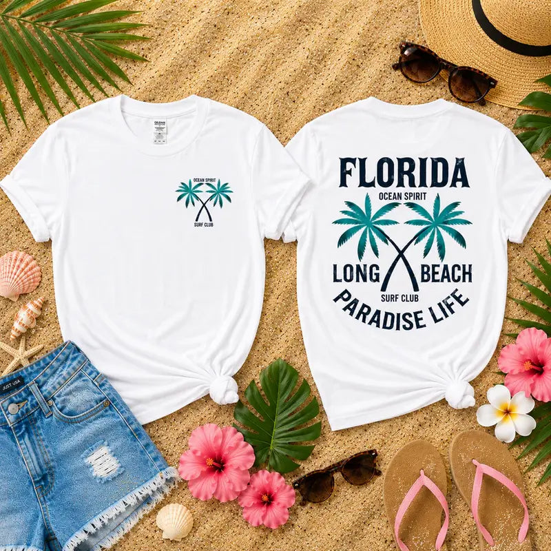 Florida Ocean Spirit Paradise Life Graphic Tee