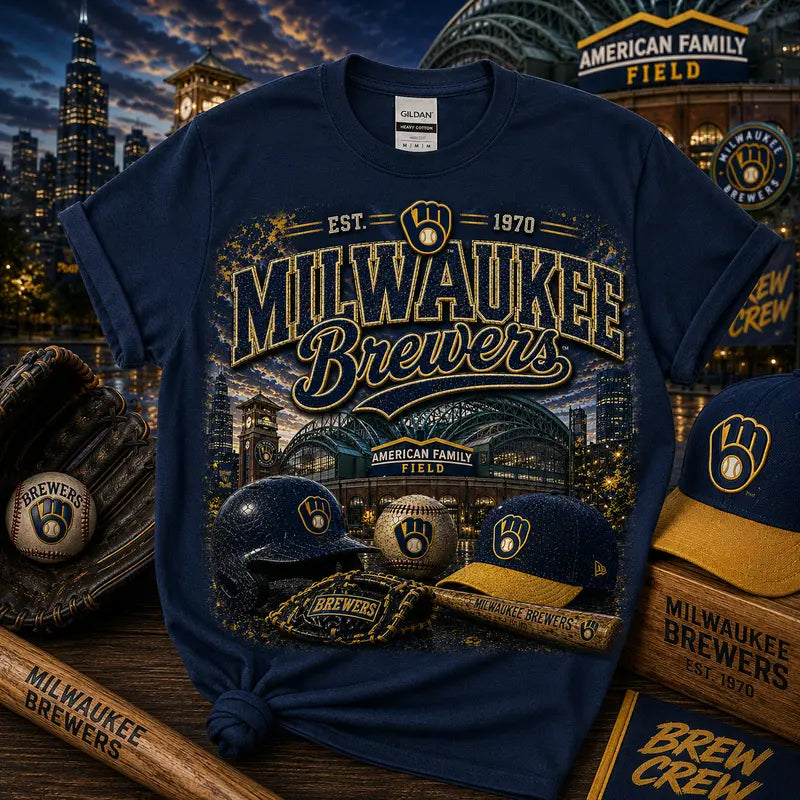 Milwaukee Brewers American Family Field Graphic Tee