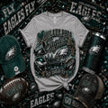 Philadelphia Eagles Fly Eagles Fly Leopard & Glitter Game Day Graphic Tee