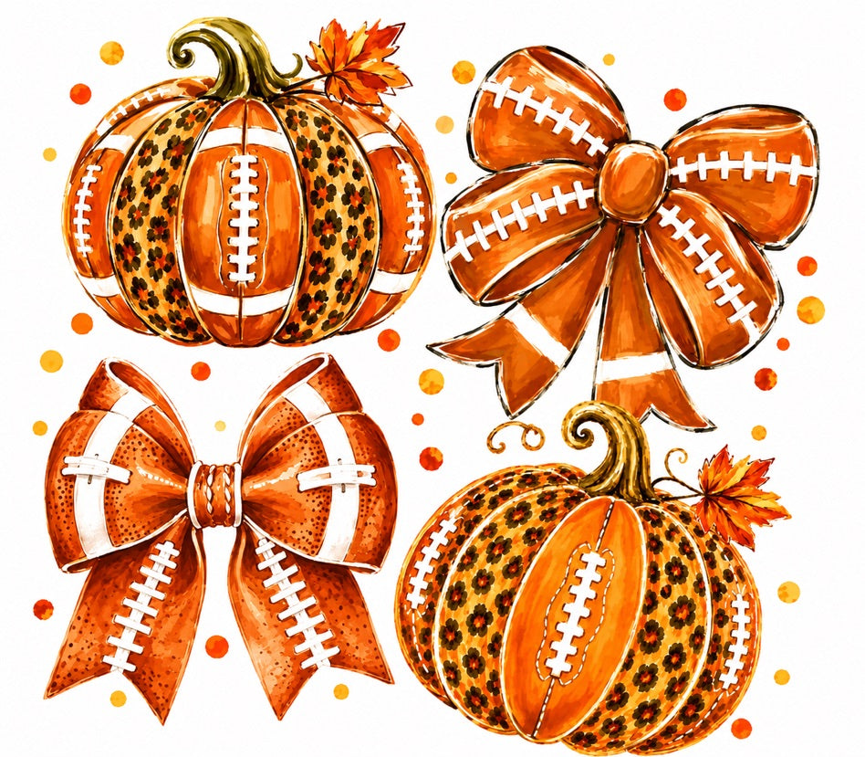 Fall Football Pumpkin Graphic Tee